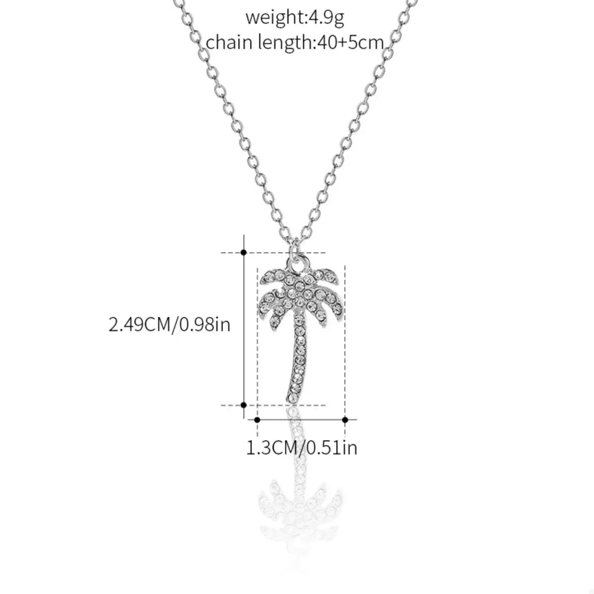 Palm Tree Pendant Necklace by Partner Labels