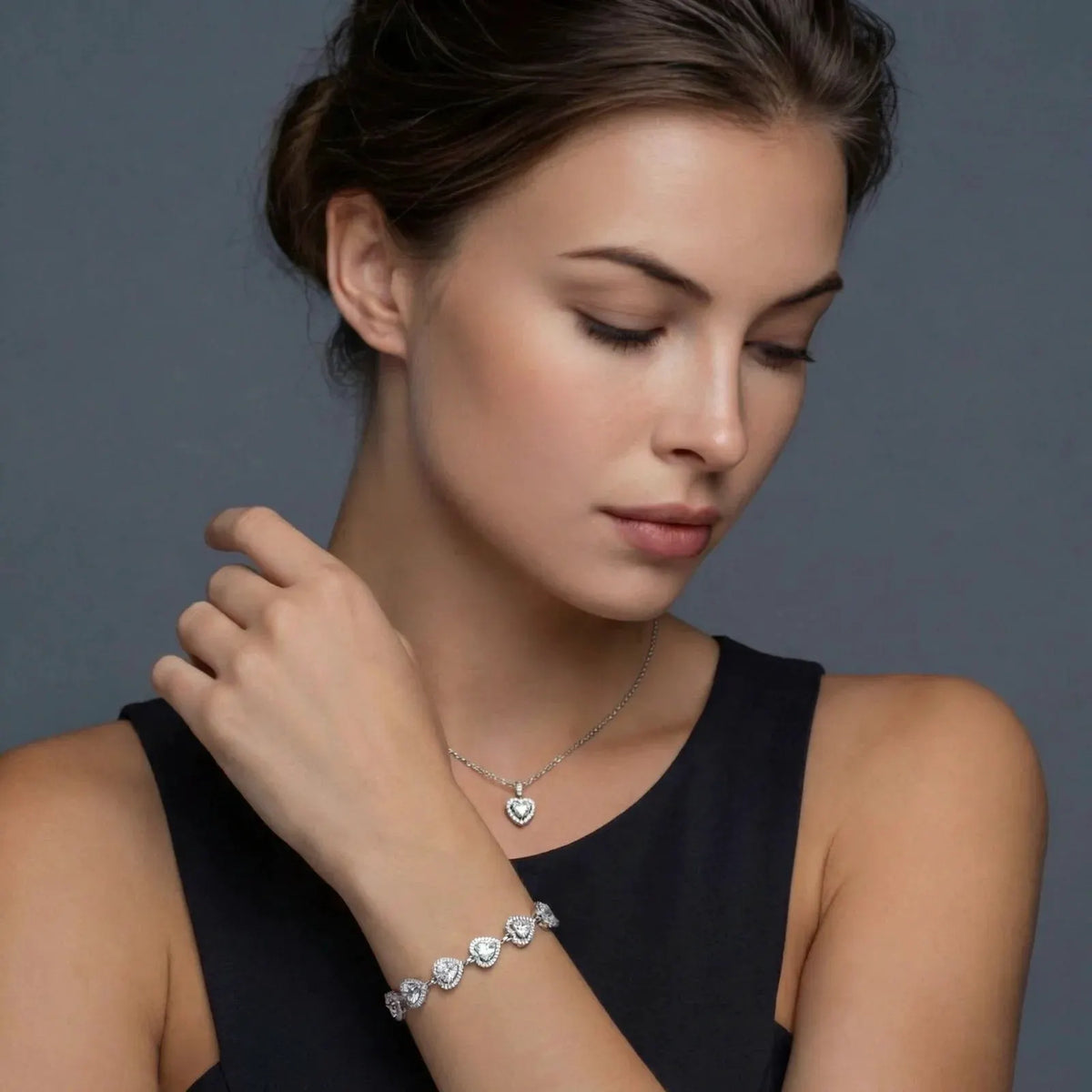 Heart Symphony Moissanite Set by Equanimity Essence.