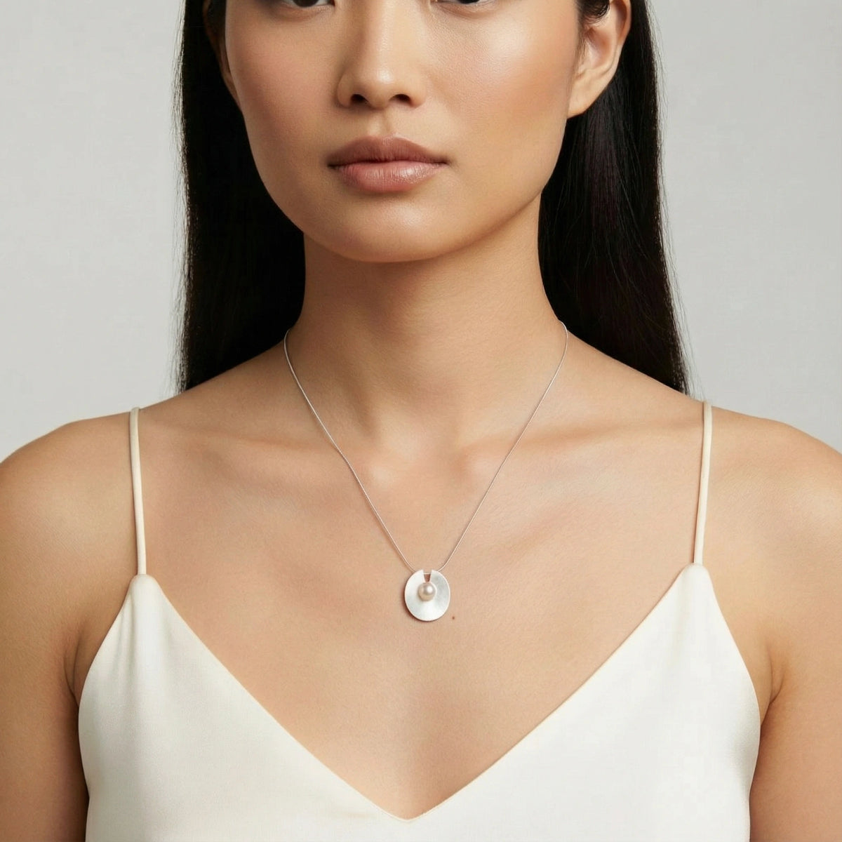 Luna Pearl Pendant by Equanimity Essence.