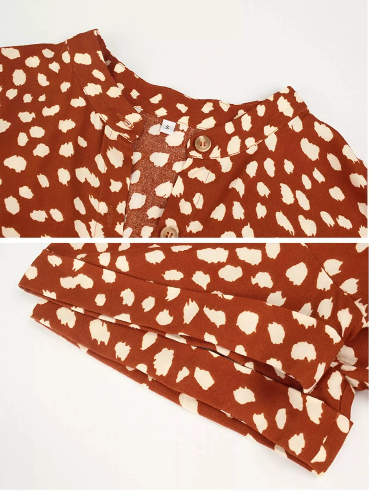Animal Print Short Sleeve Dress by Partner Label