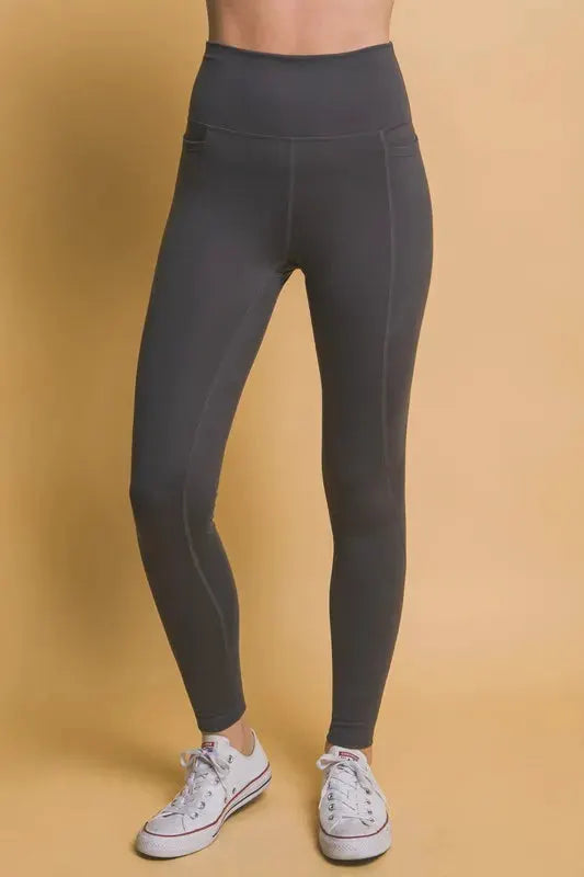 Love Tree High Waist Leggings with Side Pockets by Partner Label