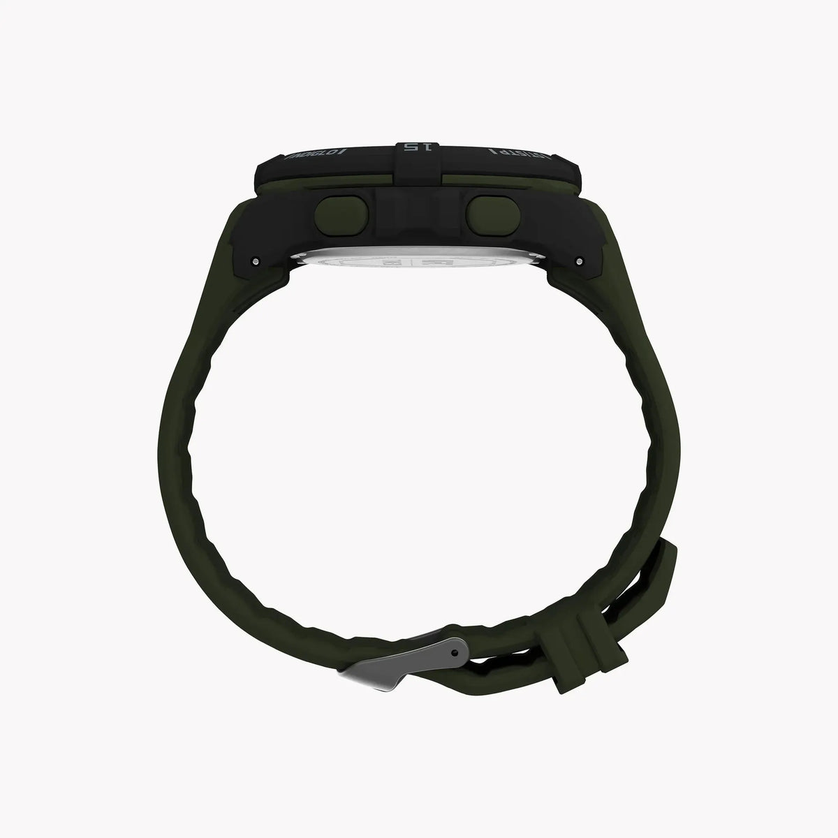 Timex Men's Black Resin Watch, Green Band | T5k836 by TIMEX