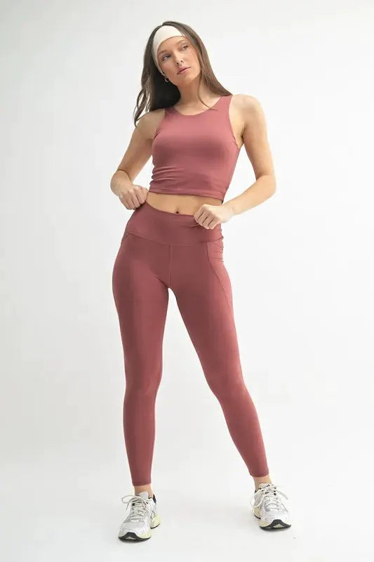 MONO B Venice Cloud Light Sculpt High-Waisted Leggings by Partner Label
