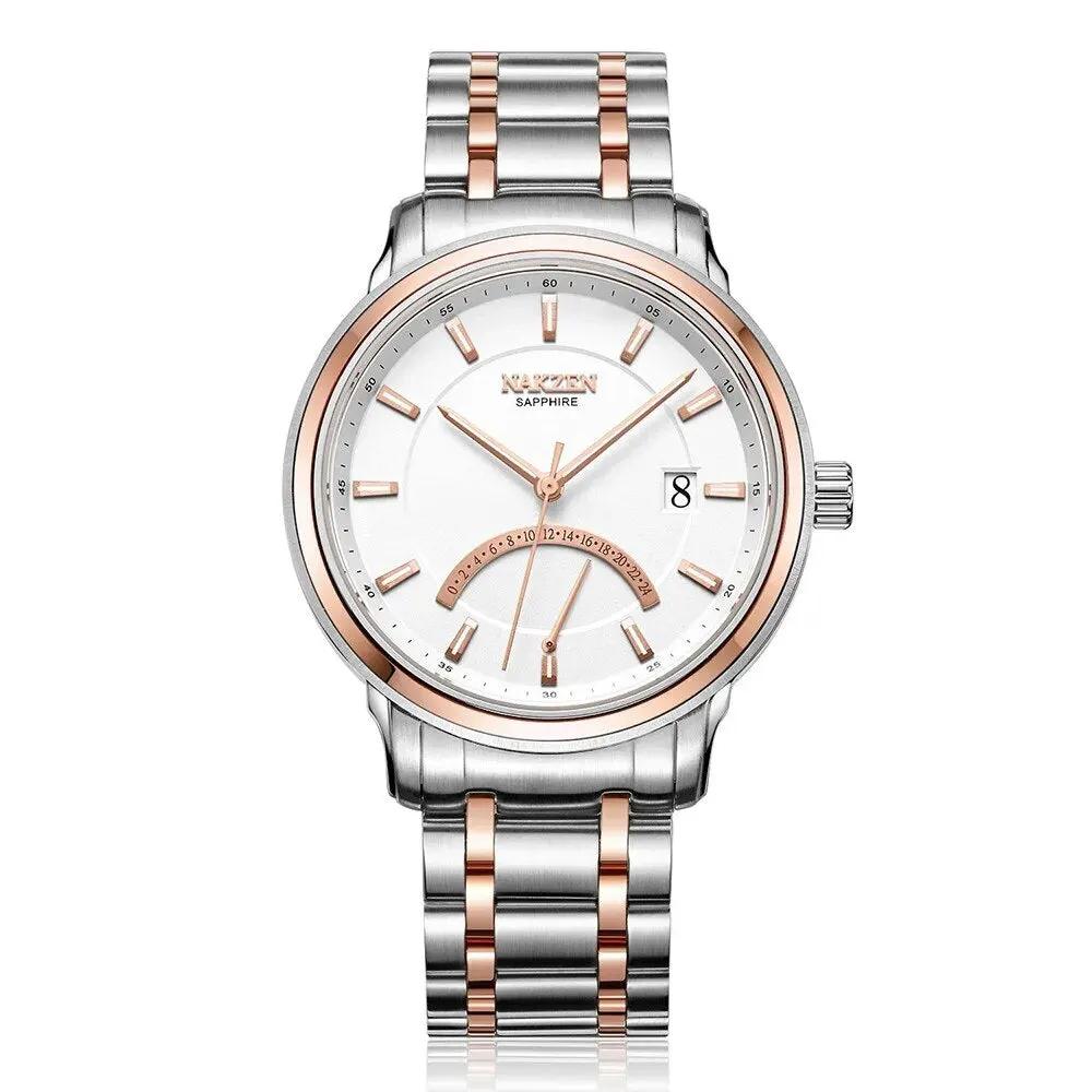 NAKZEN Crescent Shape Mens Quartz Watch Fashion Casual Waterproof Luxury Brand Date Wrist Watch Male Clock relogio masculino 4021 by MEGIR WATCH GROUP