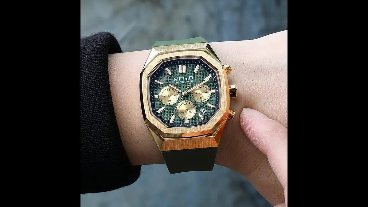 MEGIR Fashion Sport Military Watches for Men Luxury Quartz Wristwatch Silicone Strap Waterproof Date Clock 24-hour Reloj Hombre 2215 by MEGIR WATCH GROUP
