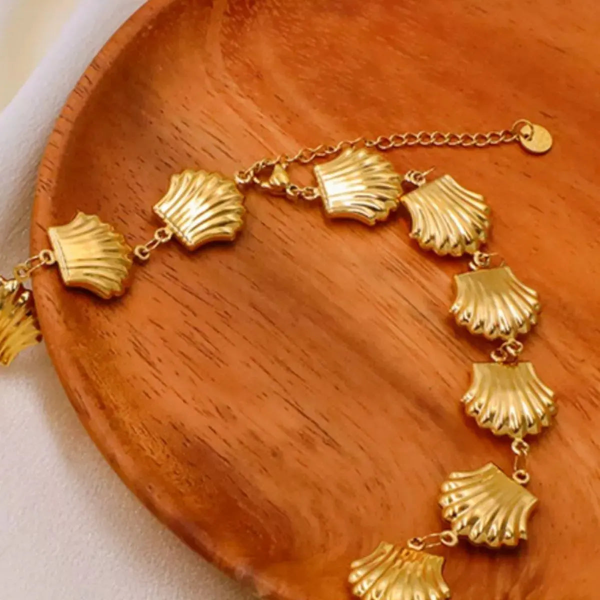 18K Gold-Plated Shell Necklace by Partner Labels
