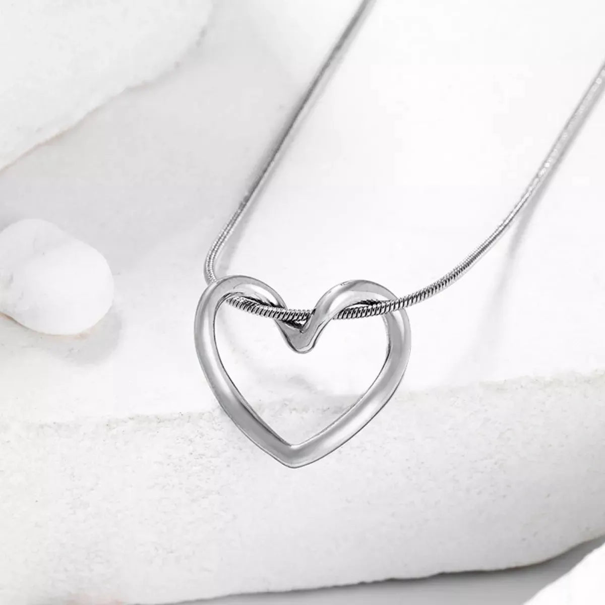 Stainless Steel Heart Necklace by Partner Label