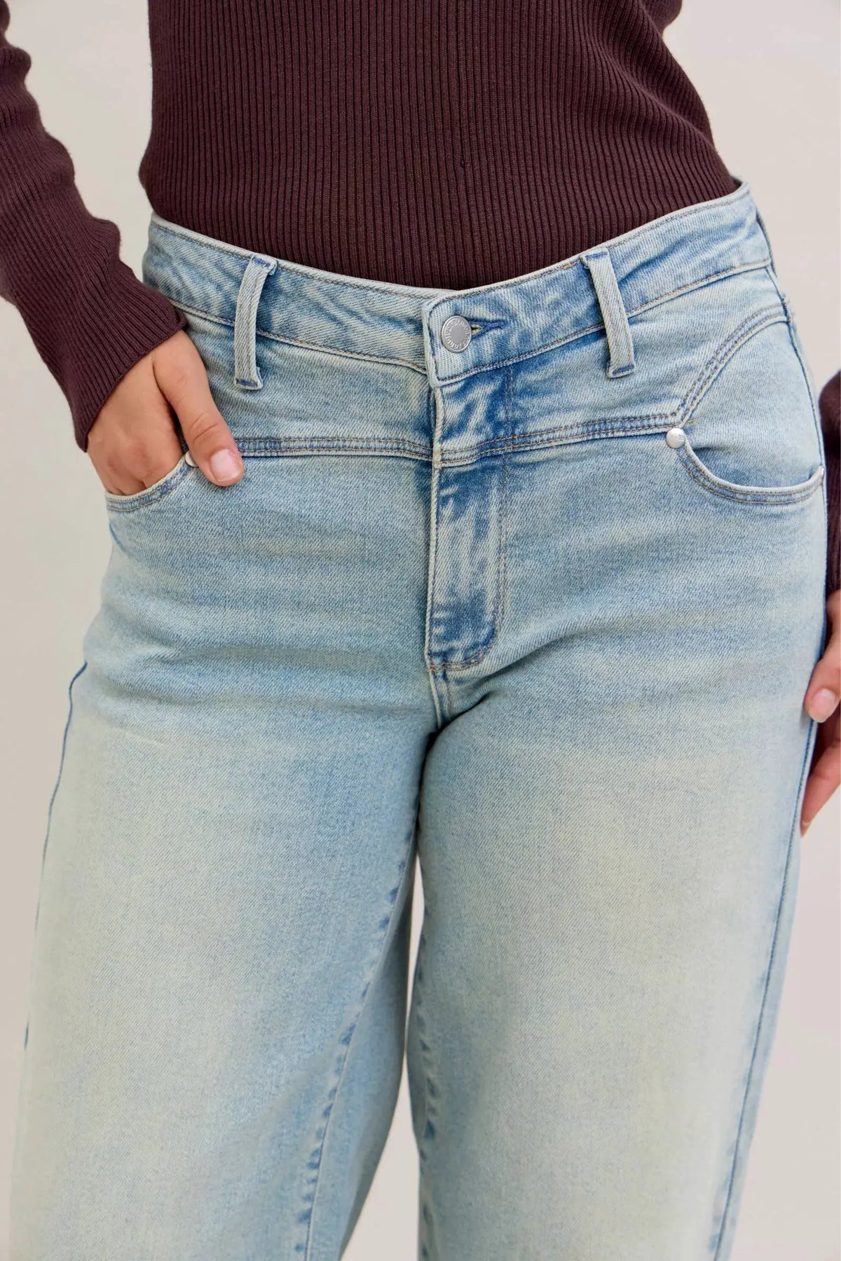 Judy Blue High Waist Column Straight Jeans by Judy Blue