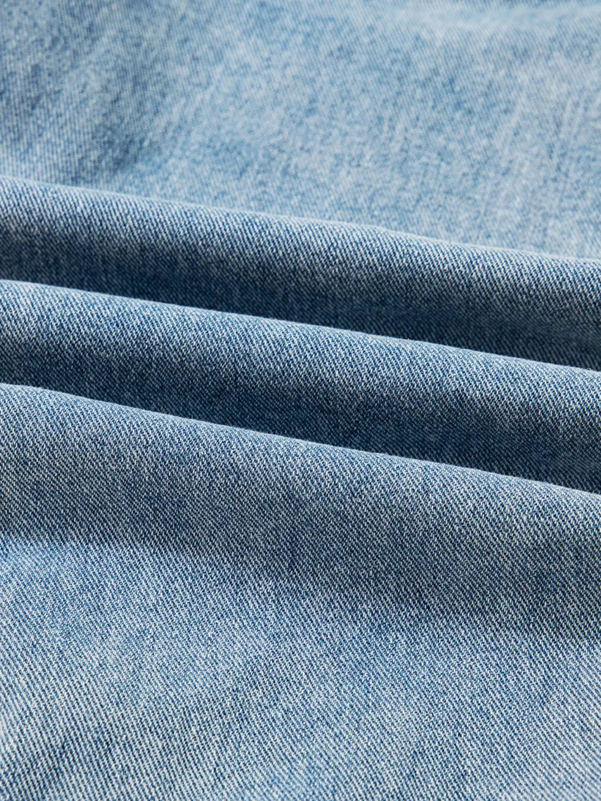 Patched Pockets Side Tie Denim Jacket by Partner Label