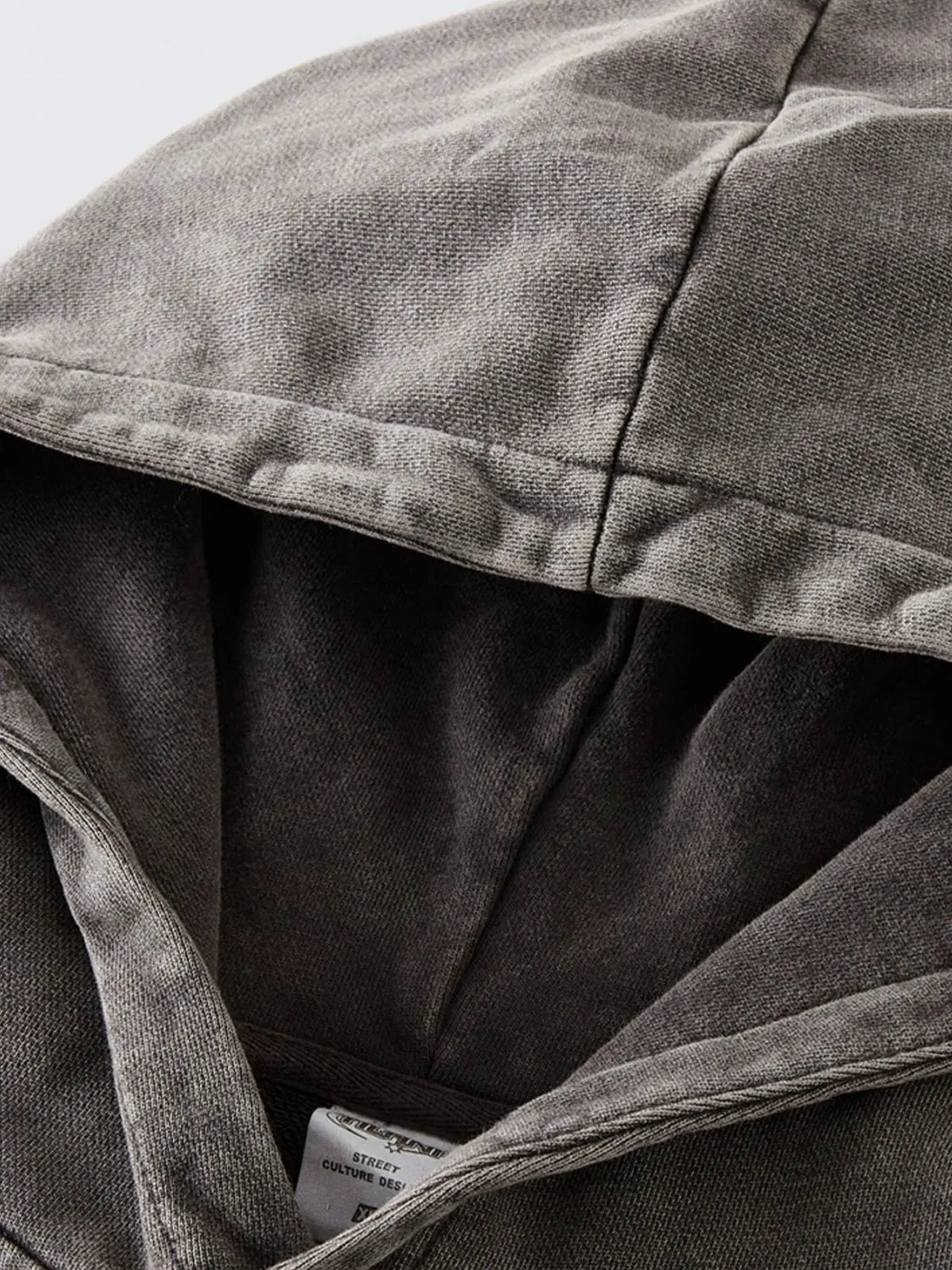 Men's Distressed Long Sleeve Hoodie by Trendsi