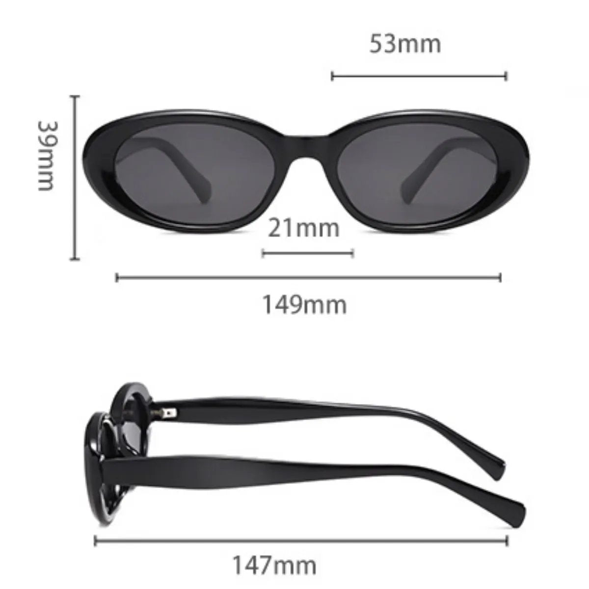 UV Protection Oval Sunglasses by Equanimity Essence