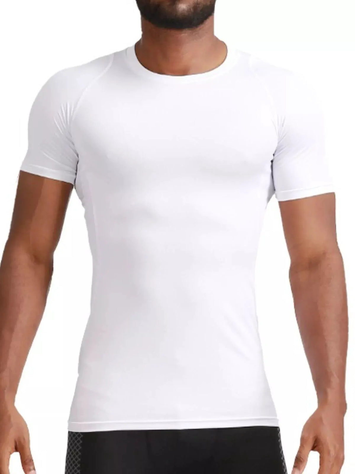 Men's Full Size Round Neck Solid Color Active T-Shirt Plus Size by Partner Label