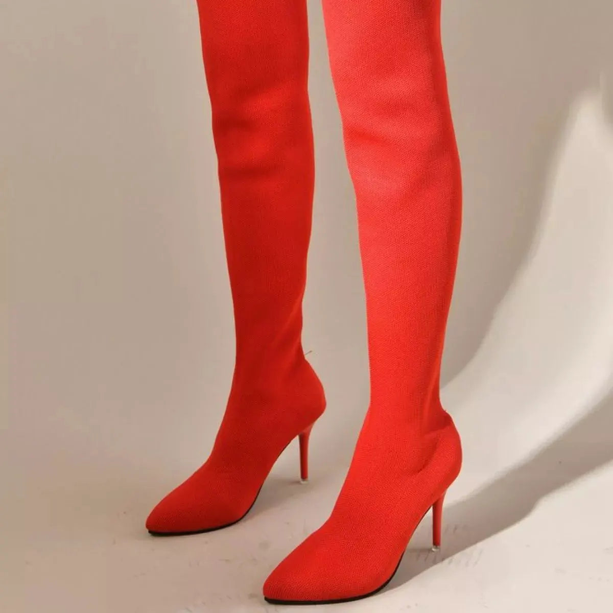 Point Toe Stiletto Boots by Partner Label