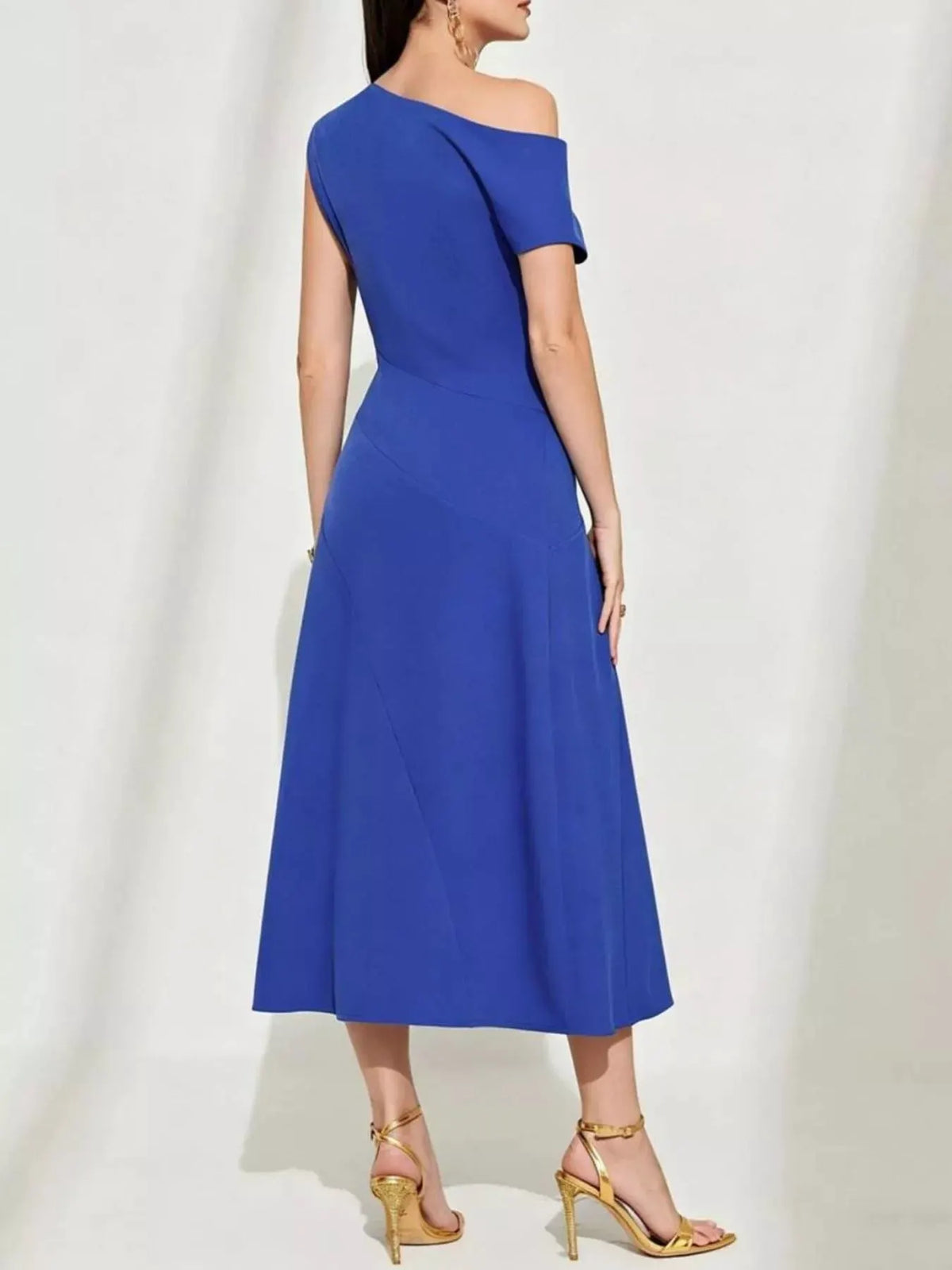One-Shoulder Midi Dress by Partner Label
