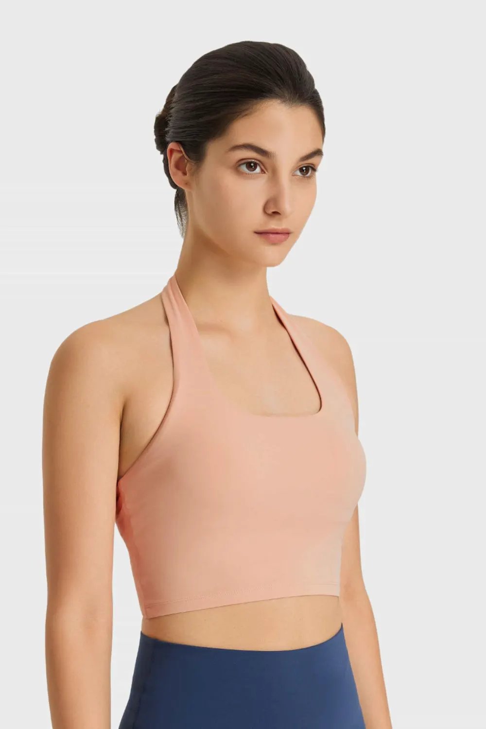 Millennia Breathable Halter Neck Sports Bra by Millennia