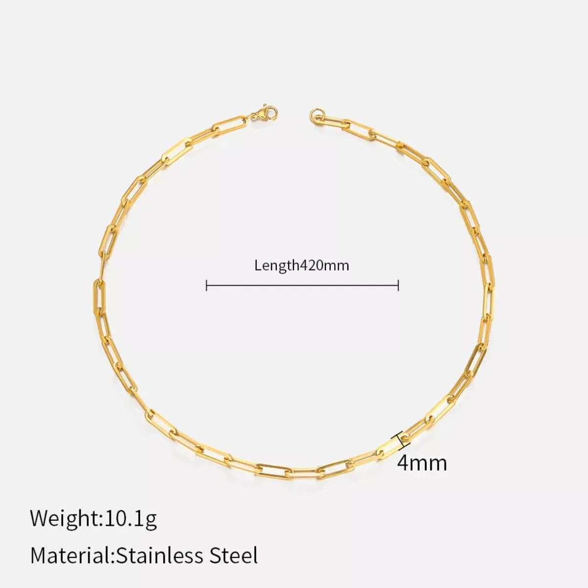 18K Gold-Plated Chain Necklace by Partner Labels