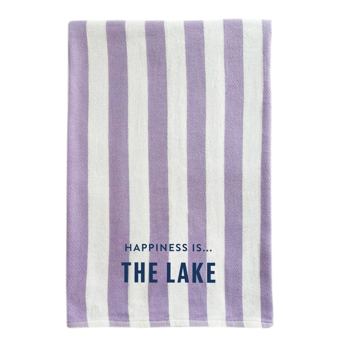 Everywhere Towel: Lake, Stripe Lilac by Lake Life Collection