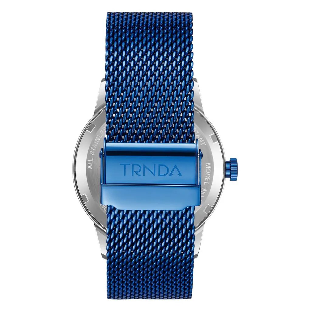 Trnda Men's Stainless Steel Watch, Silver Dial | Trnda43mm by TRNDA