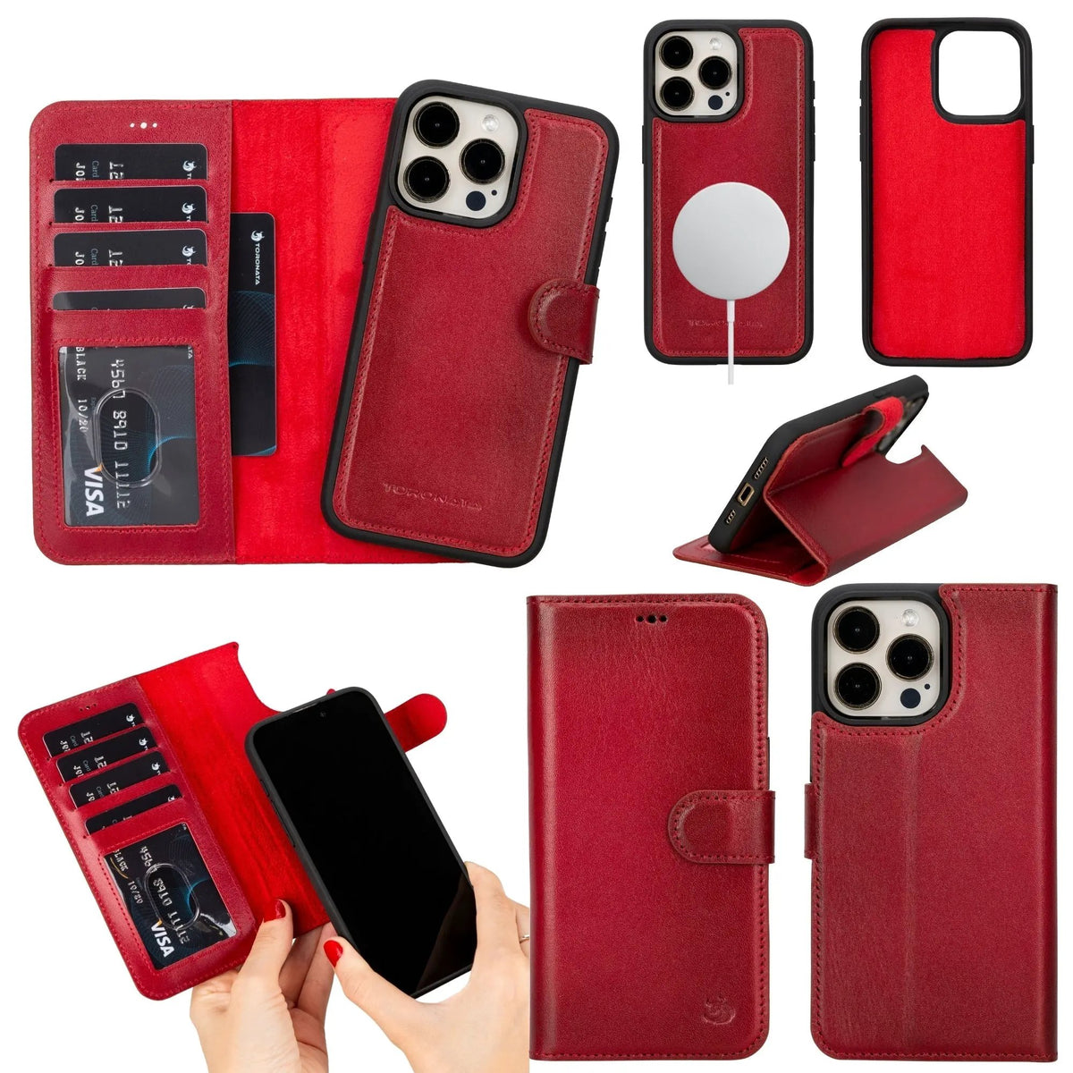 Casper Leather iPhone 14 Pro Wallet Case | MagSafe by TORONATA