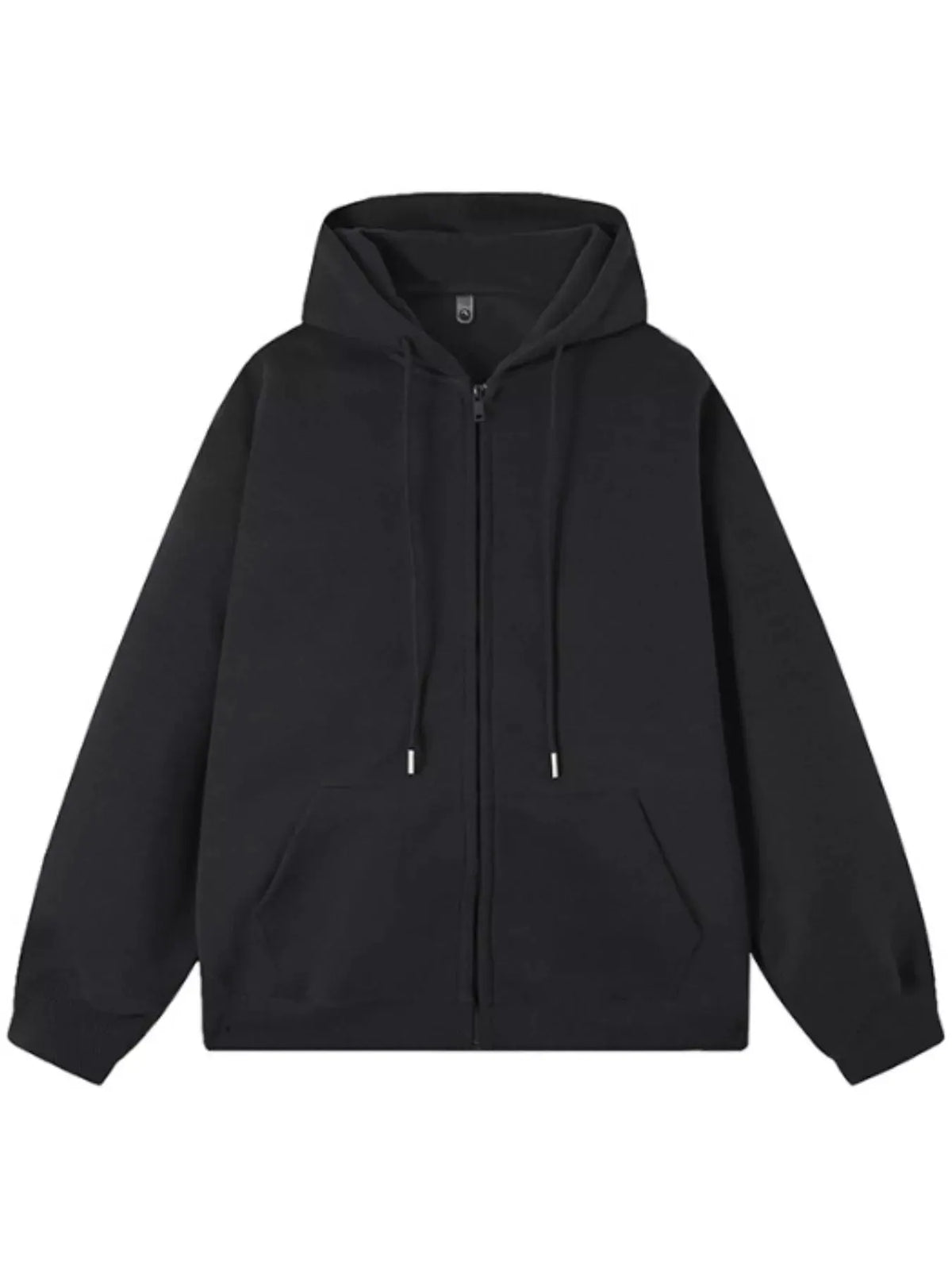 Men's Casual Loose Fit Zip-Up Hoodie by Partner Label