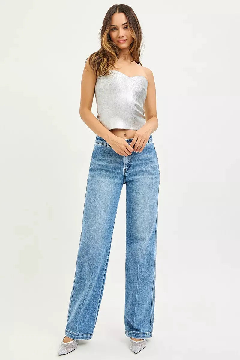 RISEN Slouchy Straight Jeans by RISEN