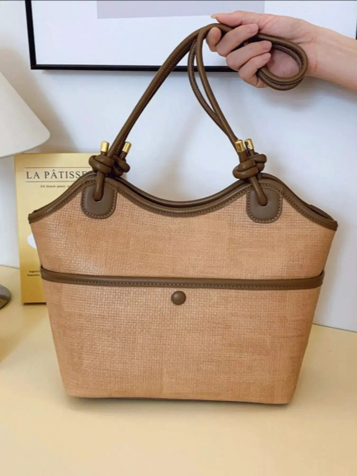 Knotted Strap Tote Bag by Partner Label