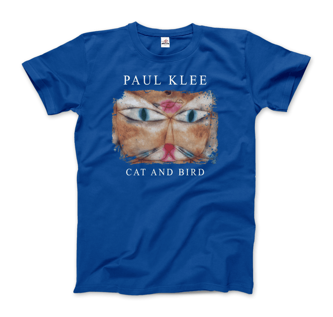 Paul Klee Cat and Bird, 1928 artwork t-shirt by Art-O-Rama Shop