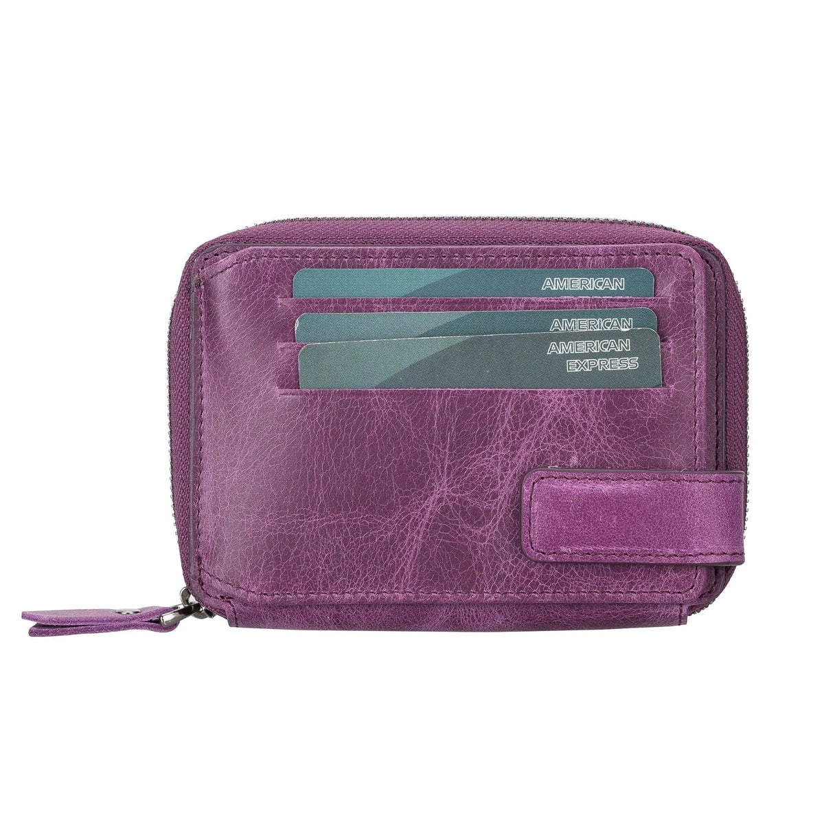 Powell Handmade Unisex Leather Wallet with Zippered Compartment by TORONATA