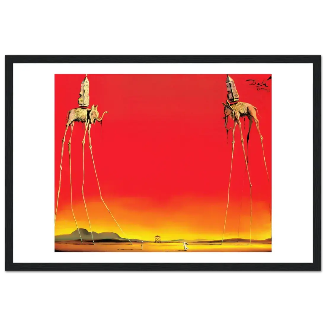 Salvador Dali, the Elephants artwork poster by Art-O-Rama Shop