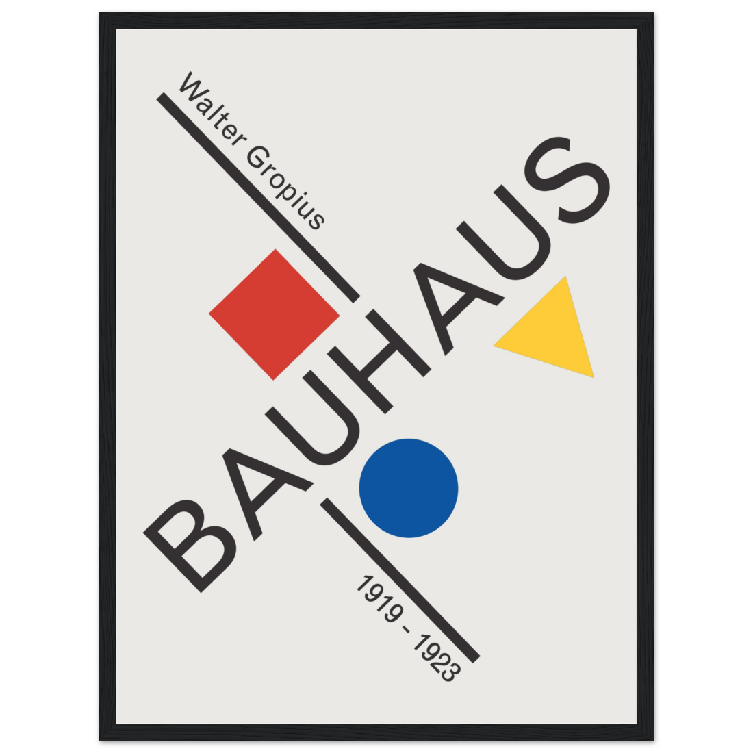 Walter Gropius Bauhaus artwork poster by Art-O-Rama Shop
