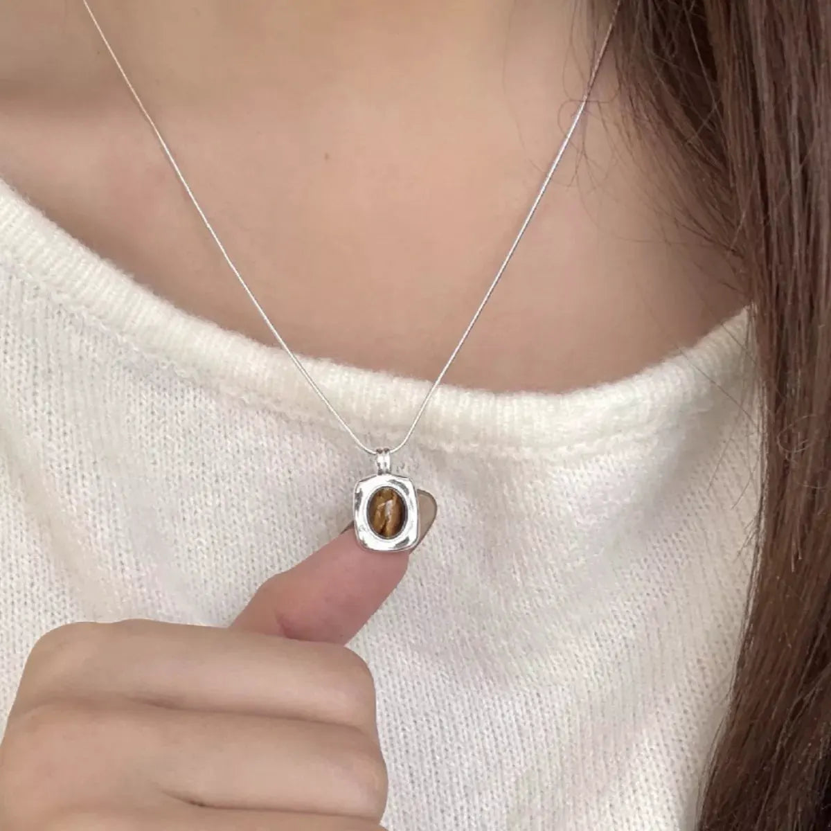925 Sterling Silver Pendant Necklace by Partner Labels