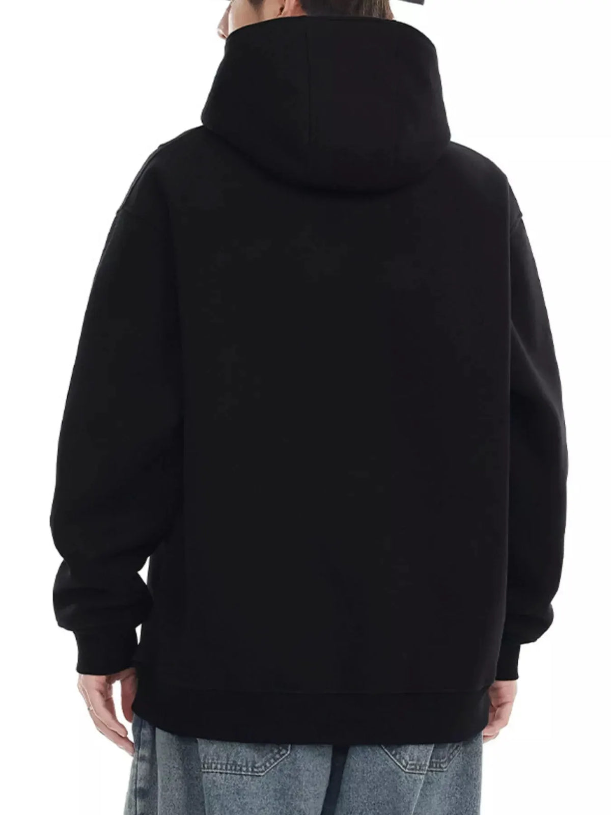Men's Plus Size Letter Long Sleeve Hoodie by Partner Label