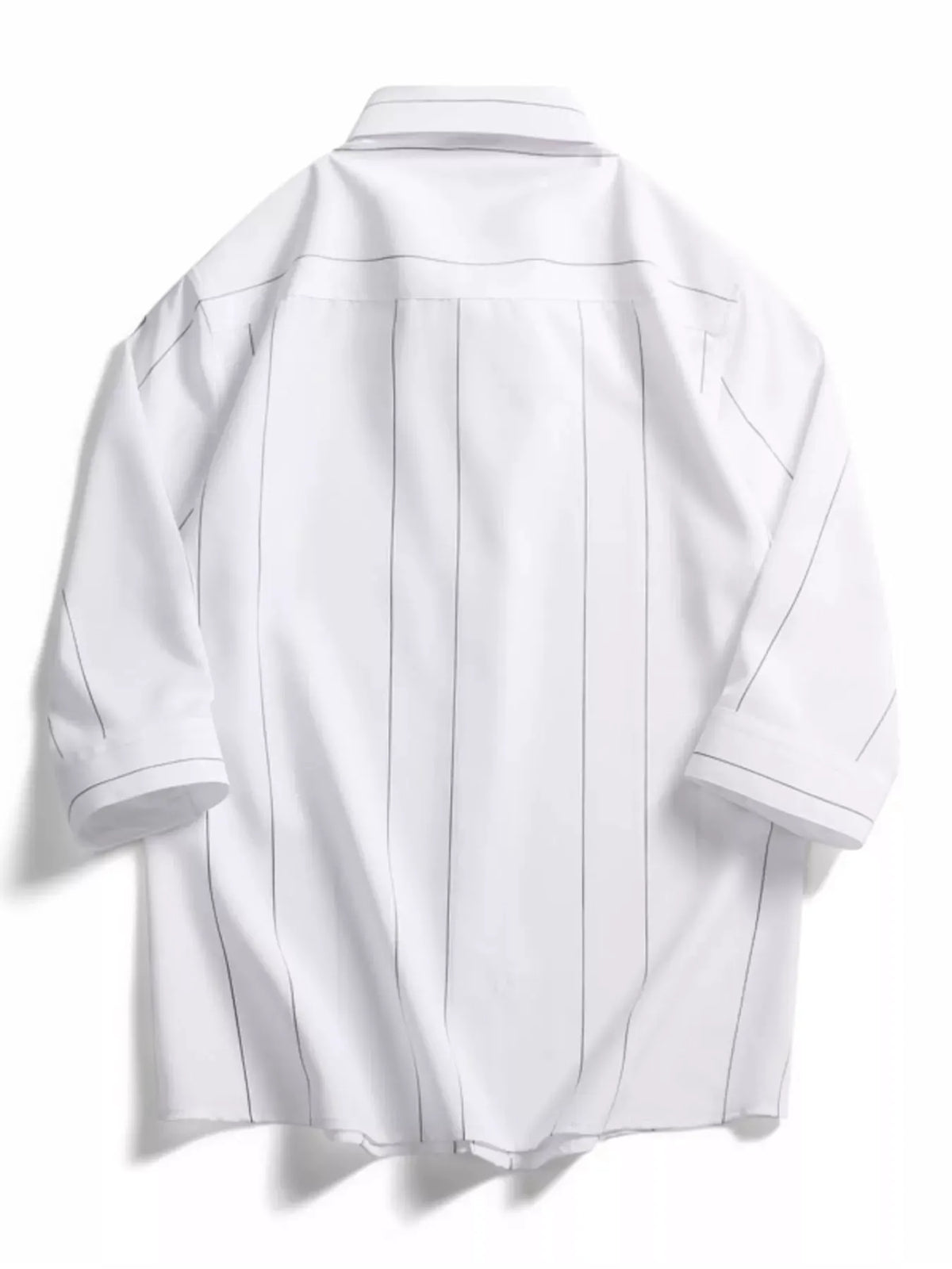 Men's Plus Size Stripe Button-Down Shirt by Trendsi
