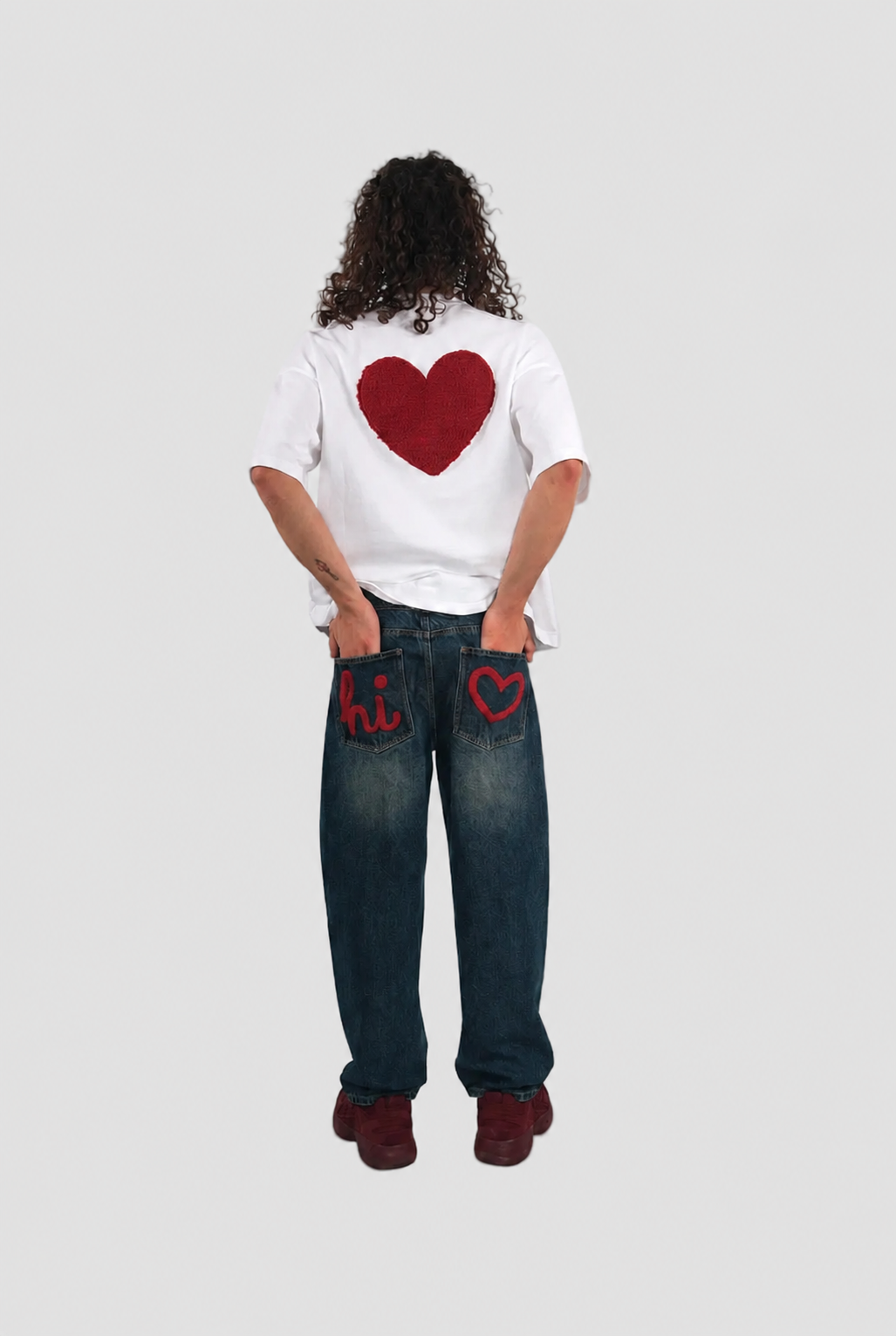 Hi Heart Chenille T-Shirt by Hideout