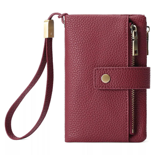 Solid Color Leather Wallet by Partner Label