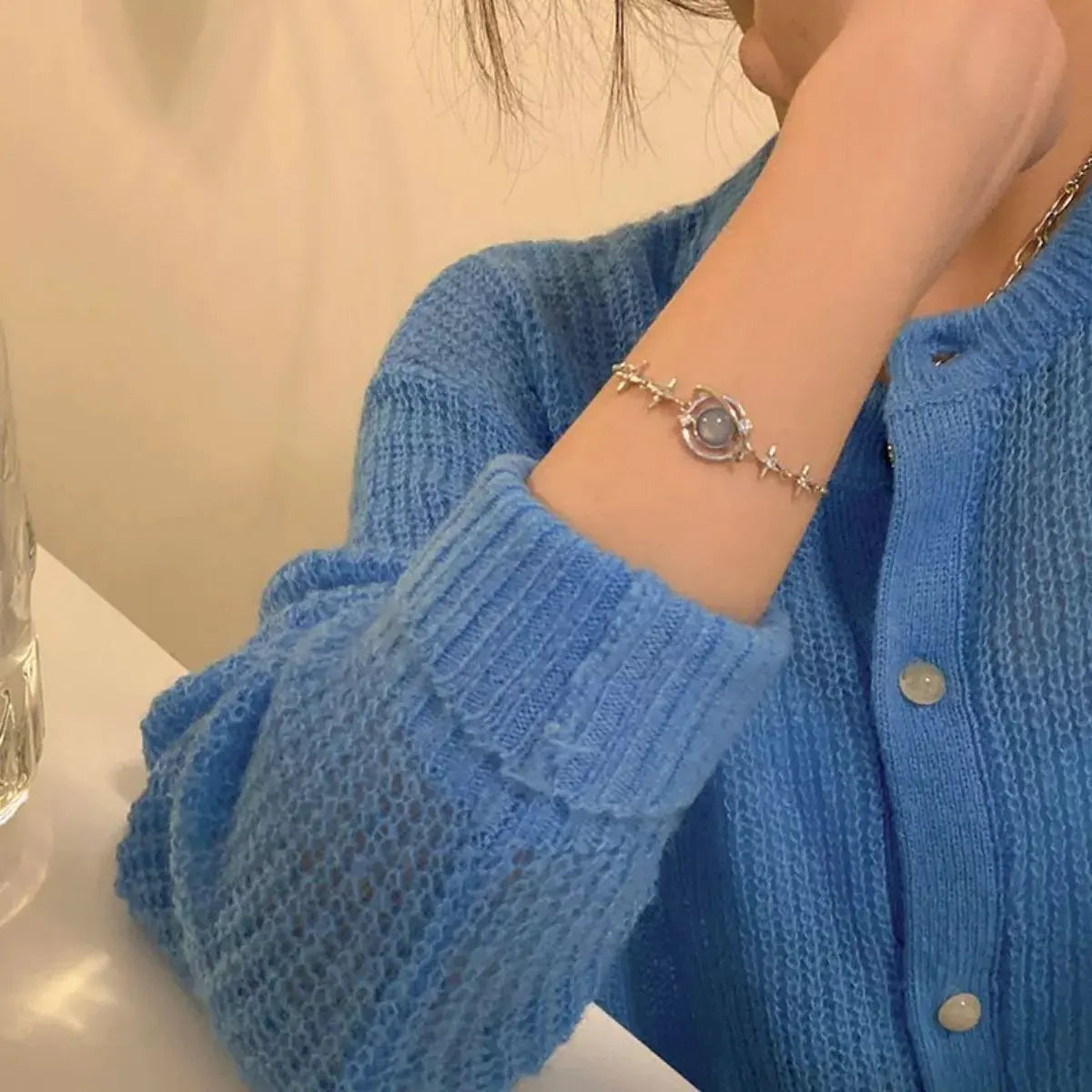 925 Sterling Silver Planet Bracelet by Partner Label