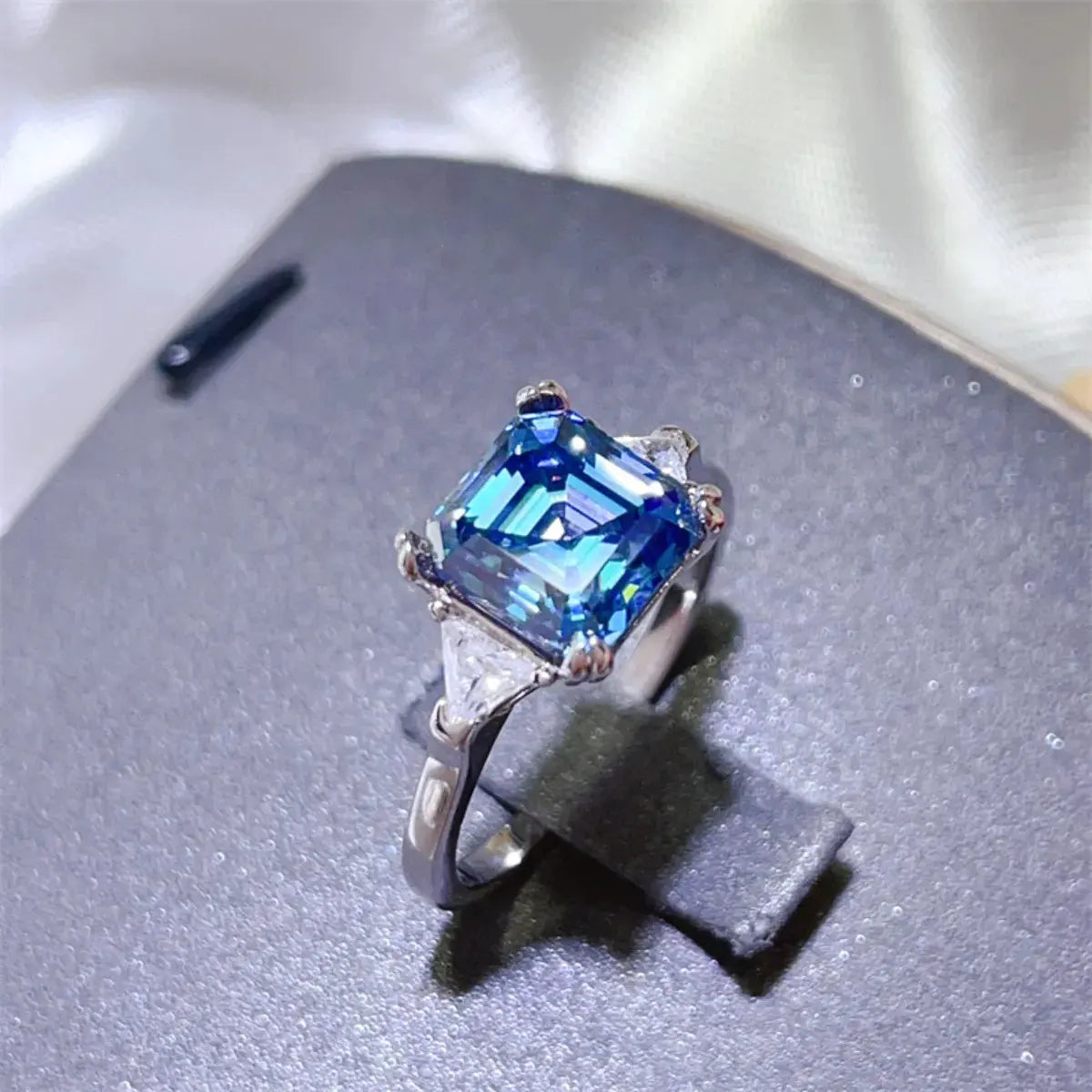 3 Carat Moissanite 925 Sterling Silver Ring by Partner Label