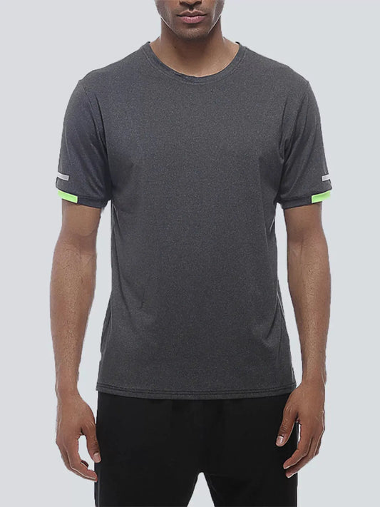 Men's Round Neck Quick-Dry Active T-Shirt by Partner Label