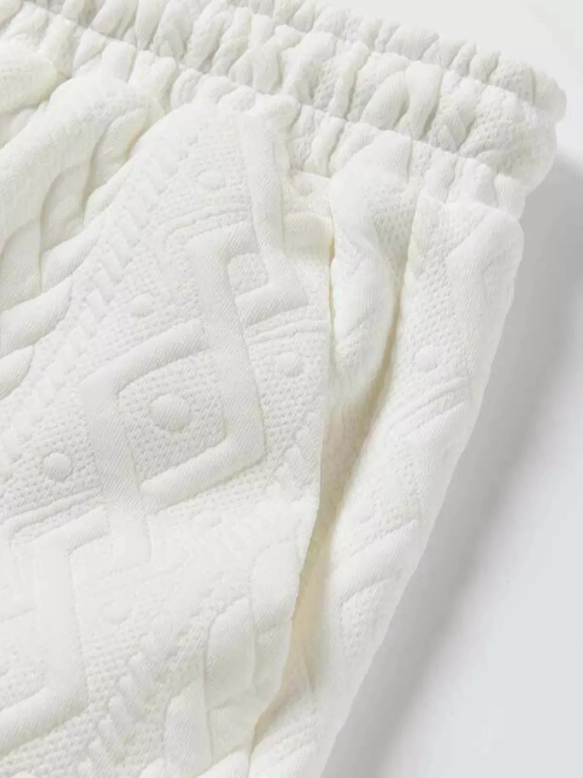 Men's Textured Knit Short Sleeve Polo & Shorts Set by Trendsi
