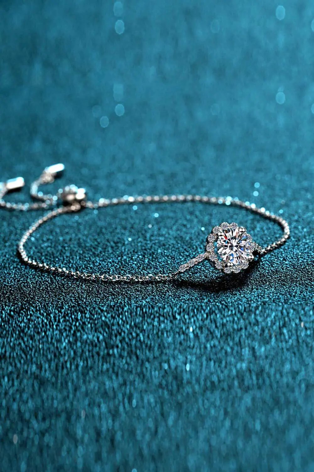 1 Carat Moissanite Chain Bracelet by Partner Label