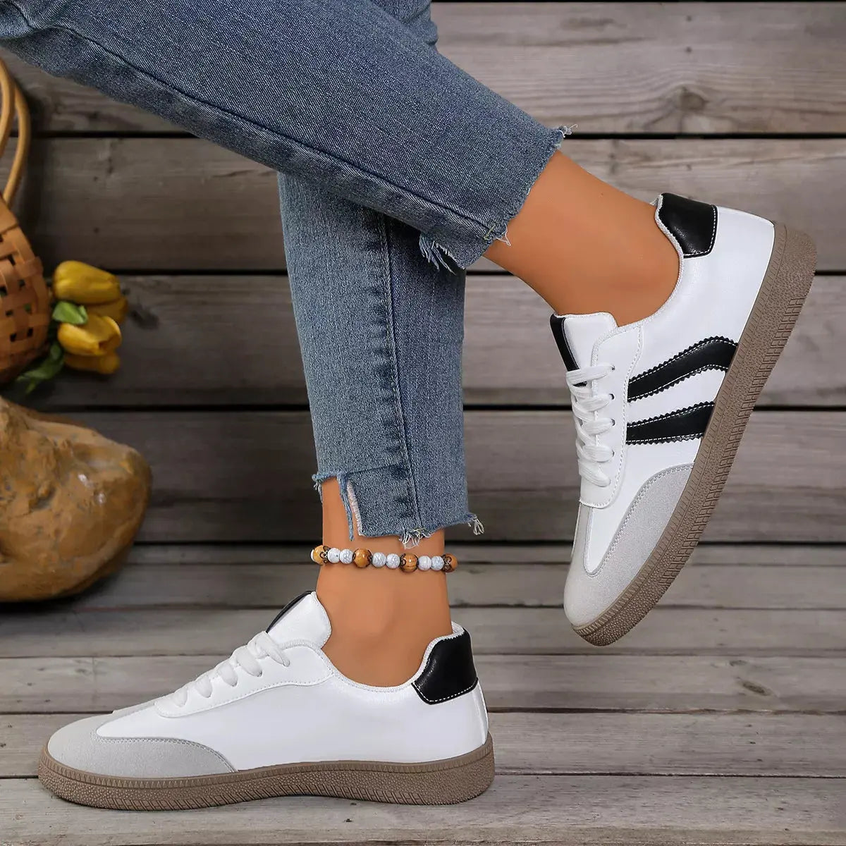 Lace Up Casual Sneakers by Partner Label