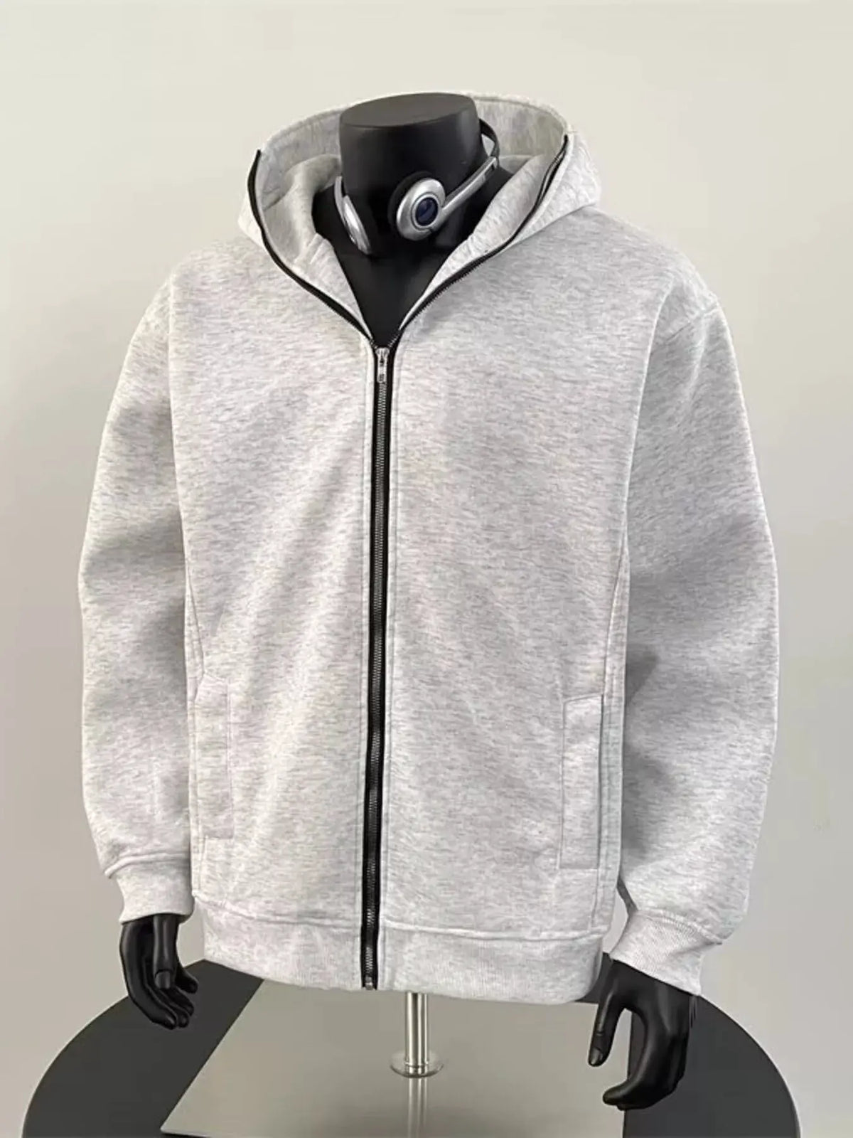Men's Zip Up Long Sleeve Hoodie by Partner Label