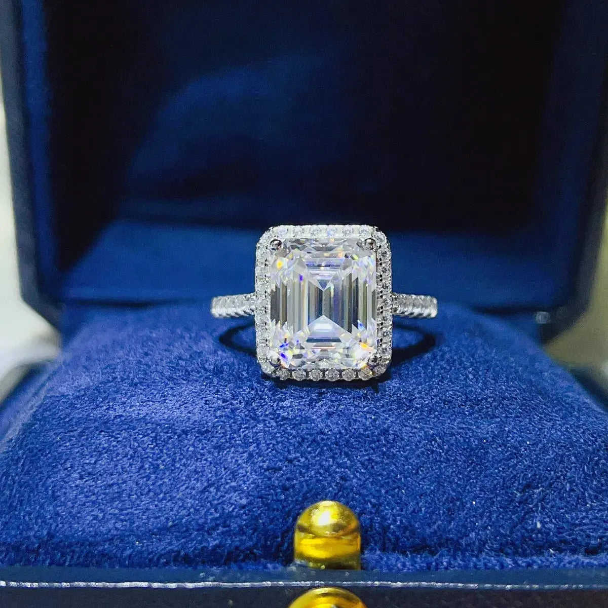5 Carat Moissanite 925 Sterling Silver Ring by Partner Label