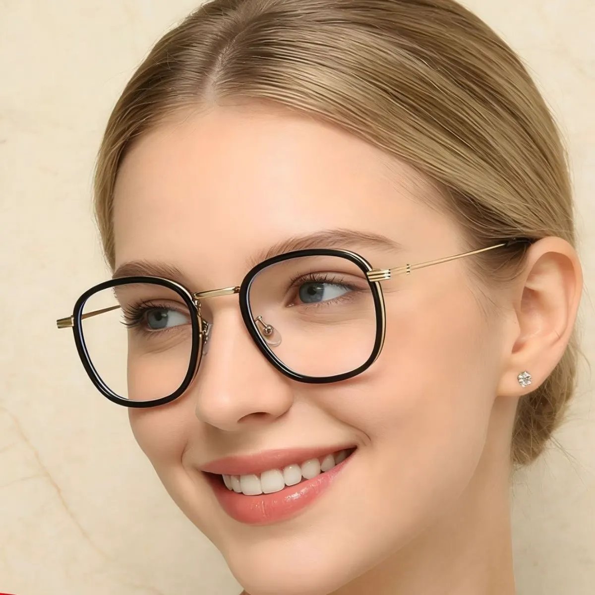 Lightweight Metal Temples Glasses by Equanimity Essence