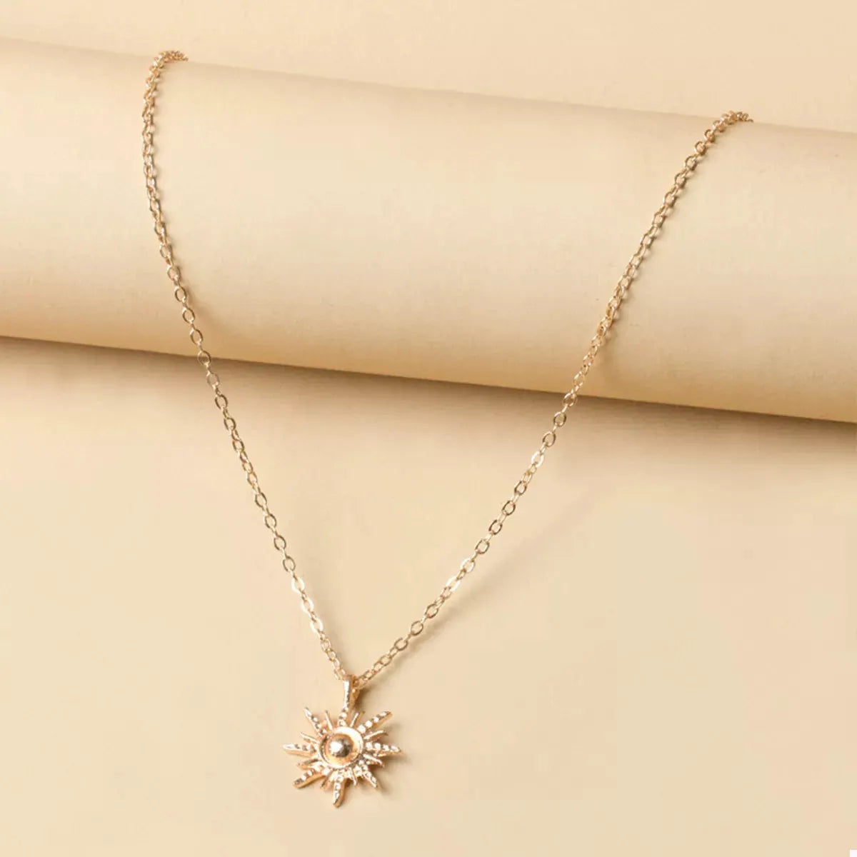 Sunburst Pendant Necklace by Partner Labels