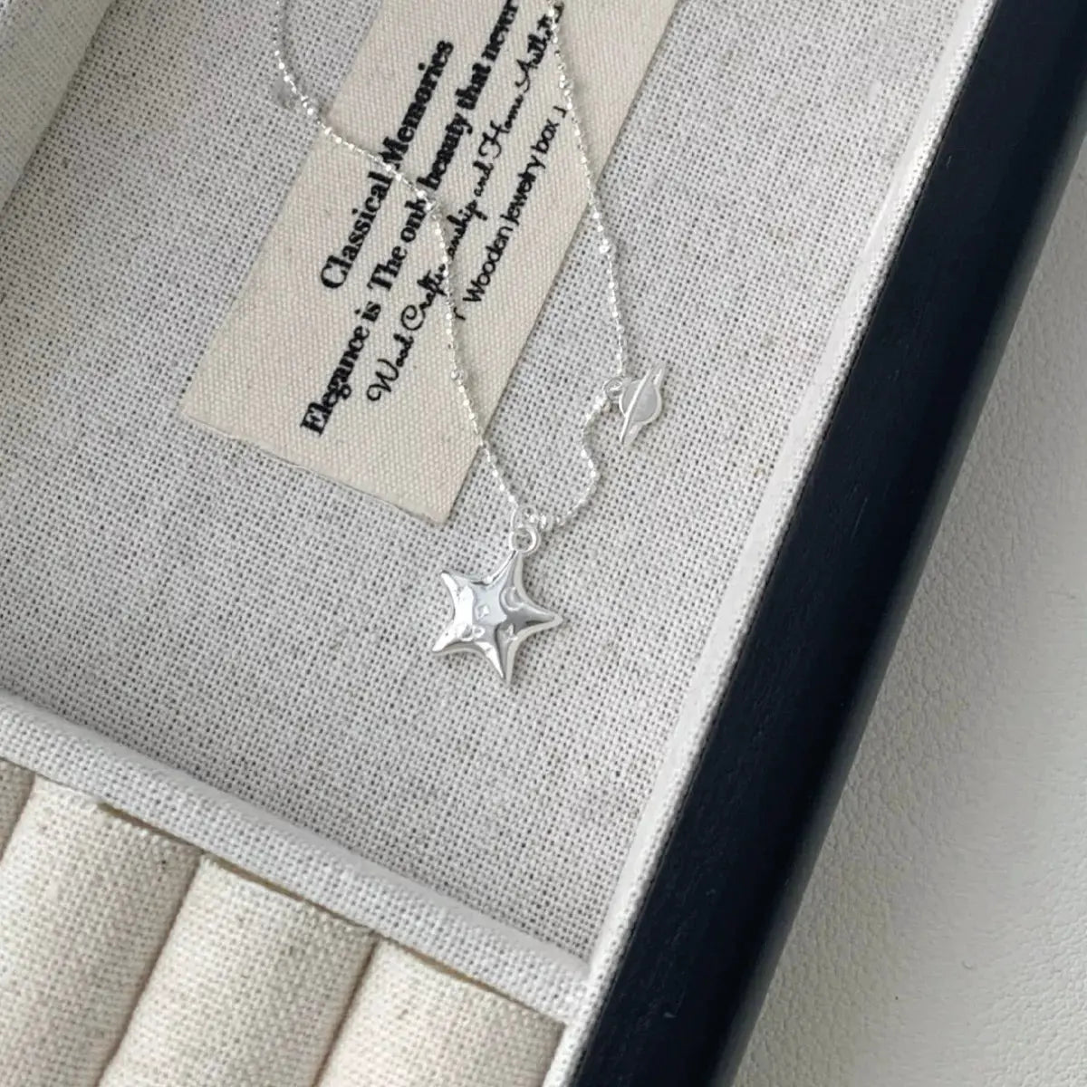 925 Sterling Silver Star Necklace by Partner Labels