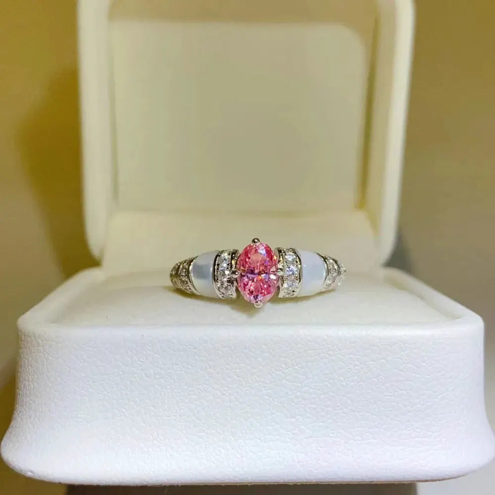 1 Carat Moissanite 925 Sterling Silver Ring by Partner Label