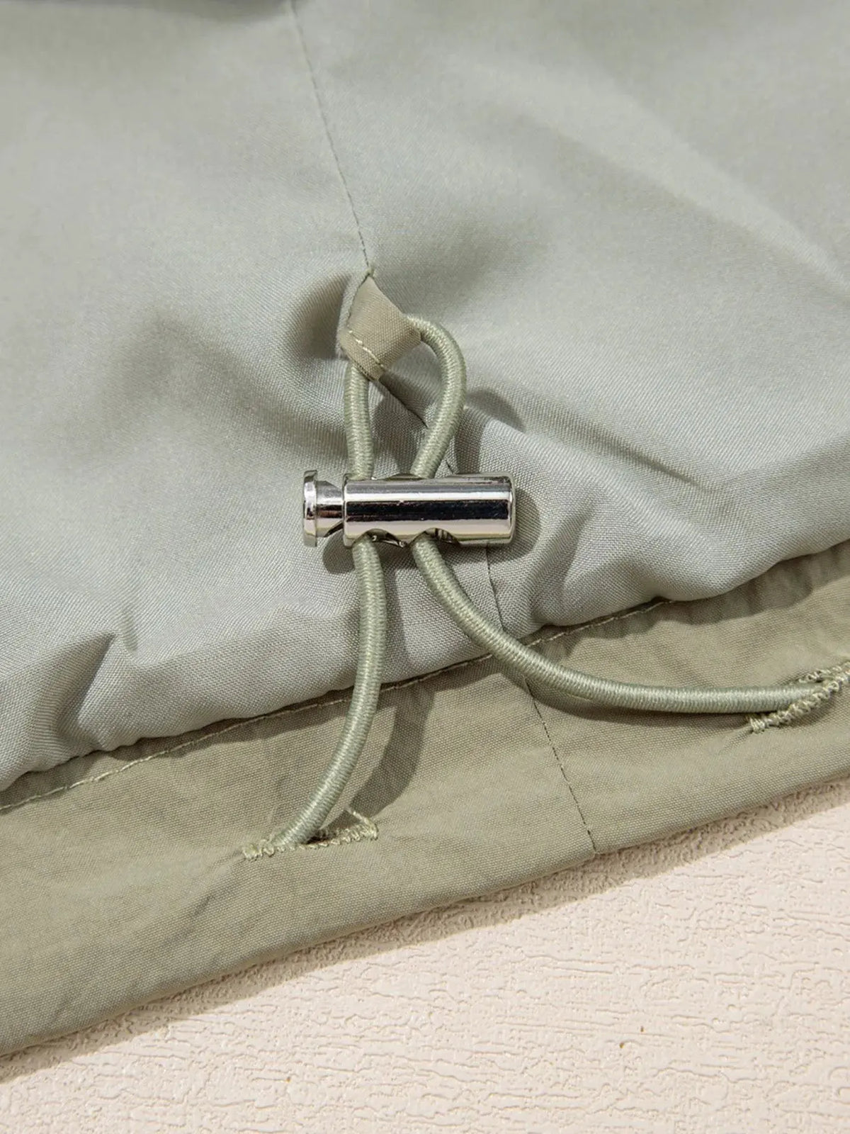 Zip Up Cropped Hooded Utility Jacket by Partner Label
