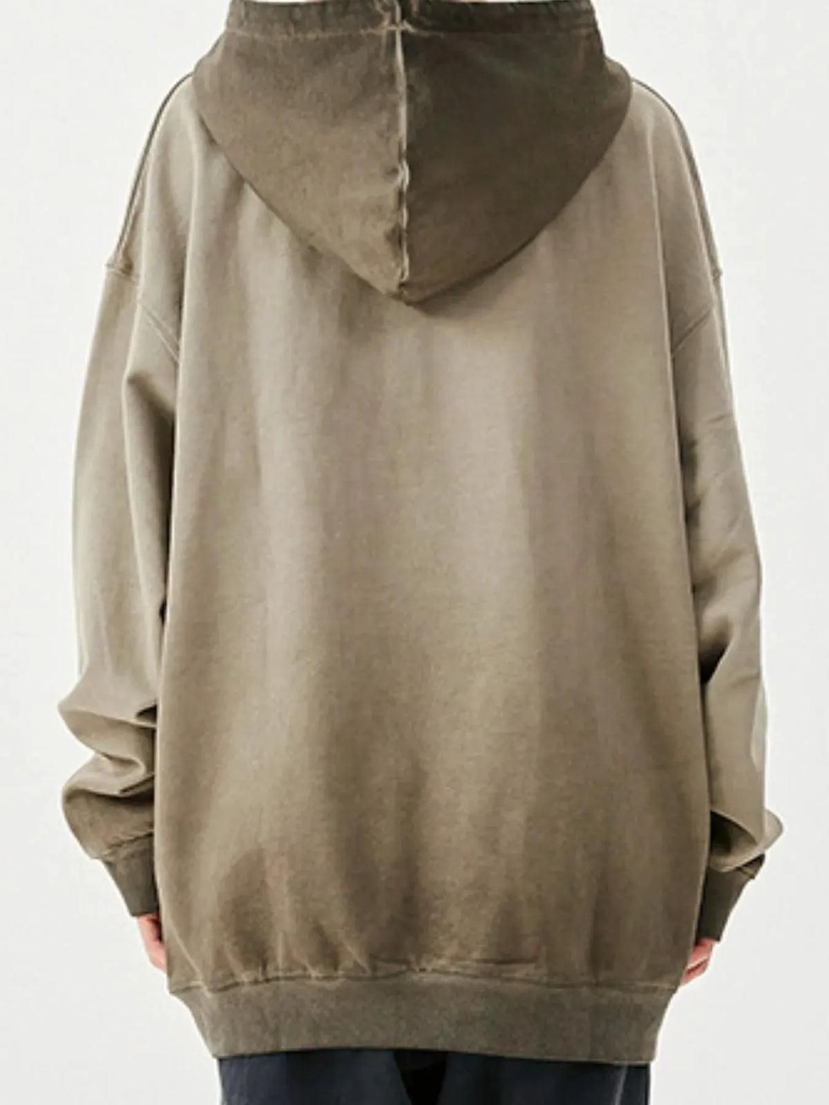 Men's Drop Shoulder Long Sleeve Hoodie by Trendsi