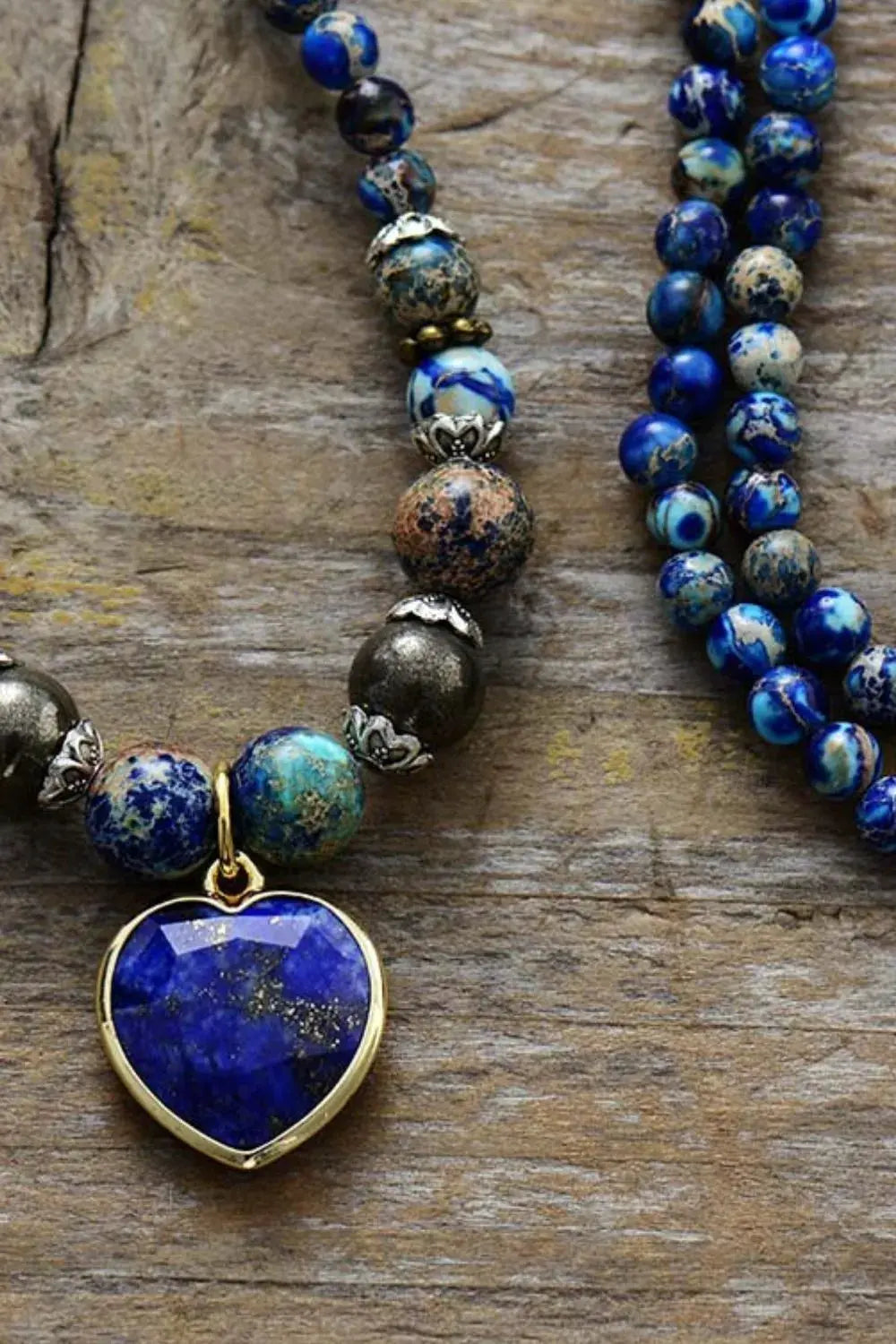 Imperial Stone Heart Three-Layered Bracelet by Partner Label